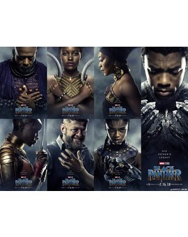 Pósters centrados en los principales personajes de Black Panther 
