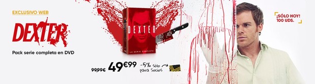 Solo hoy: 100 unidades disponibles de Dexter por 50€ en DVD en la Fnac