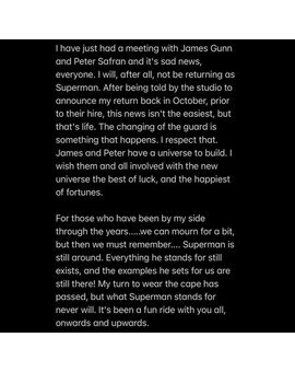 Finalmente Henry Cavill NO volverá como Superman