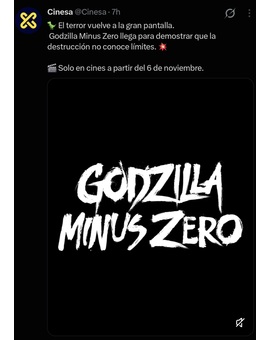Reestreno Godzilla Minus Zero... próximamente en físico?