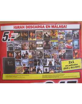 2x1 en los blu-ray este finde en un Media Markt de Málaga