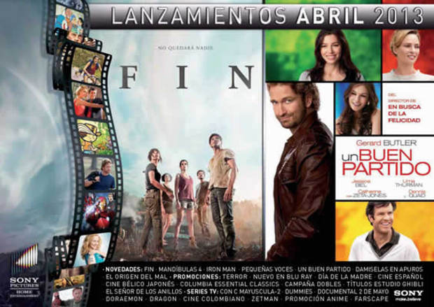 Lanzamientos Abril Sony Pictures
