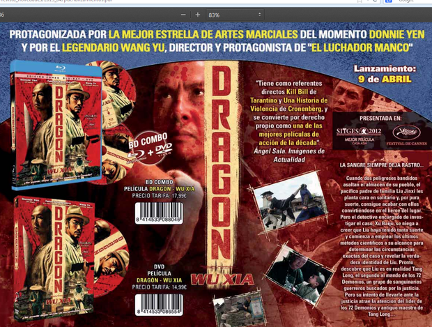 DRAGON de Donnie Yen en Abril