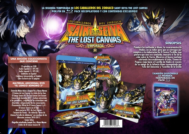Saint Seiya: The Lost Canvas Temp. 2 en BD a la venta el 27 de noviembre!!