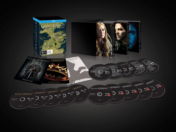 Un box con los 3 digipack´s 