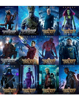 Galería de posters de los personajes de Guardianes de la Galaxia