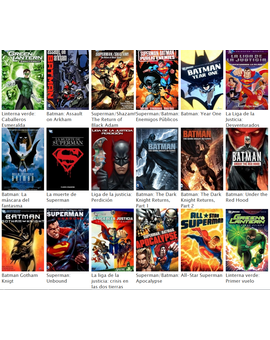 Películas de animación del universo DC