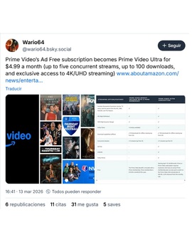 Habrá que pagar más por el "4K" en Prime Video