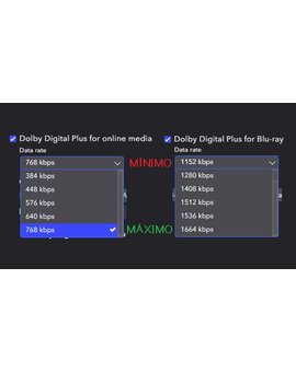 ¿Bitrate de streaming en discos?