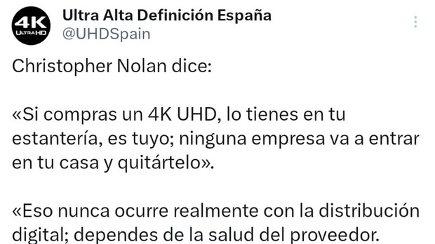 Palabras de Nolan 