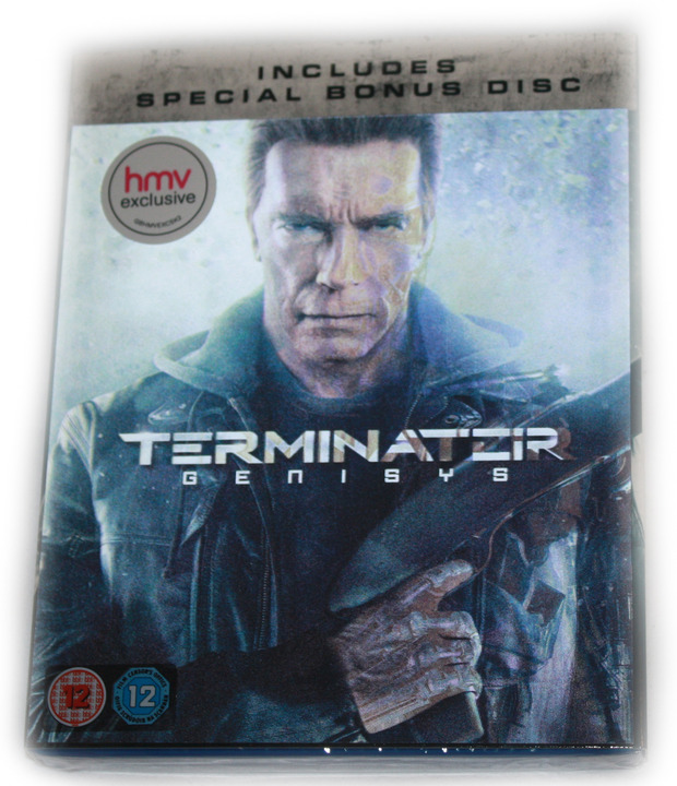 Terminator Genesis HMV exclusive disc slipcover 1
