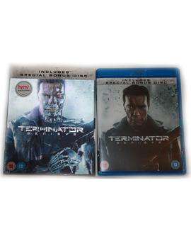 Terminator Genesis HMV exclusive disc slipcover y amarray