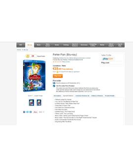 Extras edicion uk peter pan