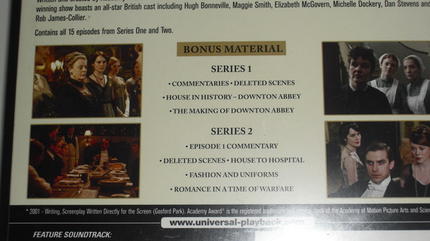 Downton abbey series one and two