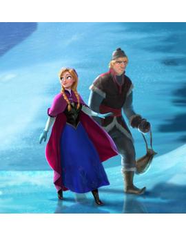 Anna y Kristoff de la nueva pelicula de Disney "Frozen"
