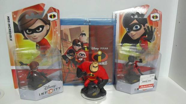 Los increibles con figuras infinity