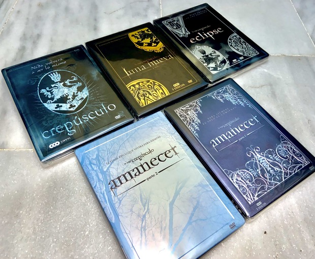 Colección Saga Crepúsculo 4/4 Steelbooks DVD