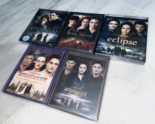 Colección Saga Crepúsculo 3/4 Digibooks DVD