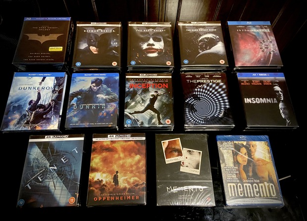 CHRISTOPHER NOLAN Colección actualizada formatos 4k y Blu-ray