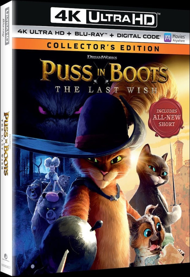 El Gato Con Botas: El Último Deseo. 4K UHD en USA el 28/02