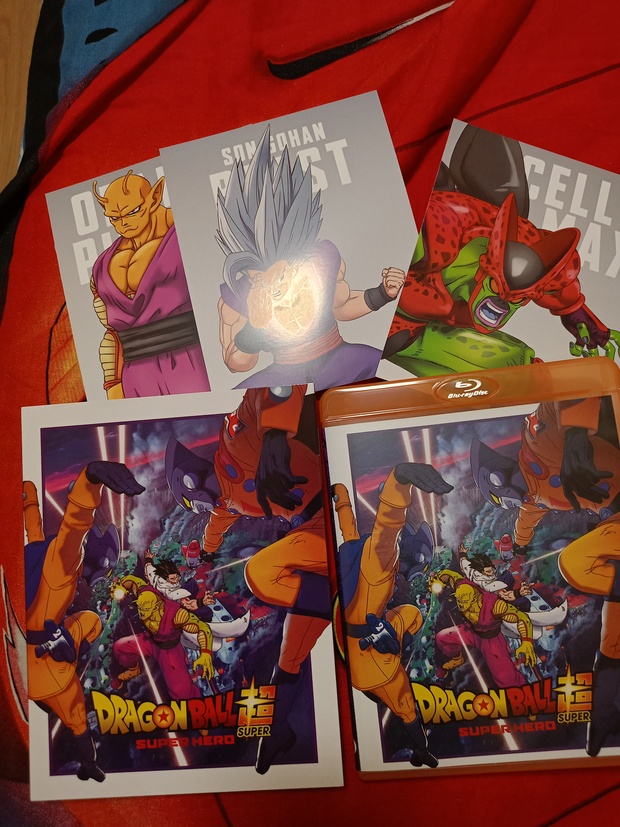 Dragon ball super super hero bluray + postales