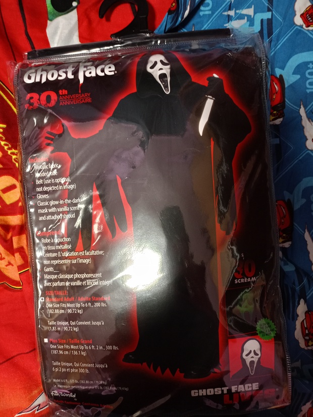 Disfraz Ghostface 30th aniversary por mi 30 aniversario / DisfracesTuYYo