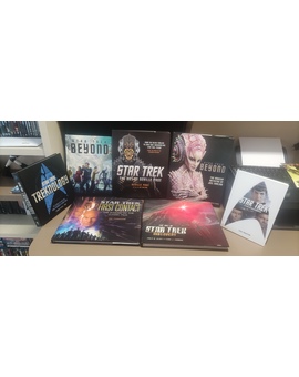 Mi coleccion de libros sobre el universo Star Trek