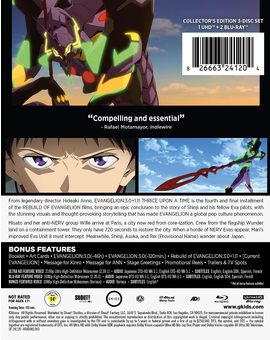 EVANGELION:3.0+1.11 THRICE UPON A TIME: Collector’s Edition 4K USA con subtitulos latinos