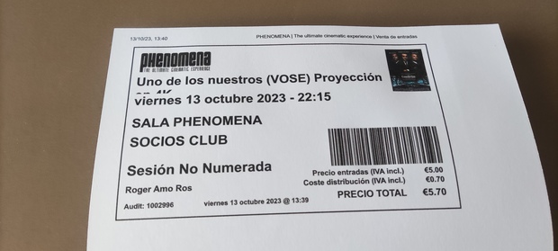 Esta noche nueva sesion 4K en Phenomena