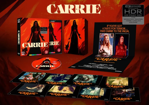 Carrie 4K UHD Limited edition en UK el 22 de enero de 2024 por Arrow