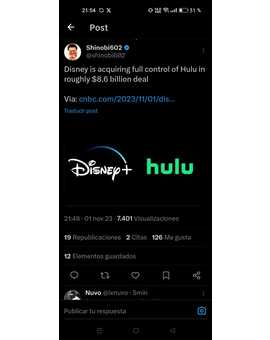 Disney se hace con el control total de Hulu