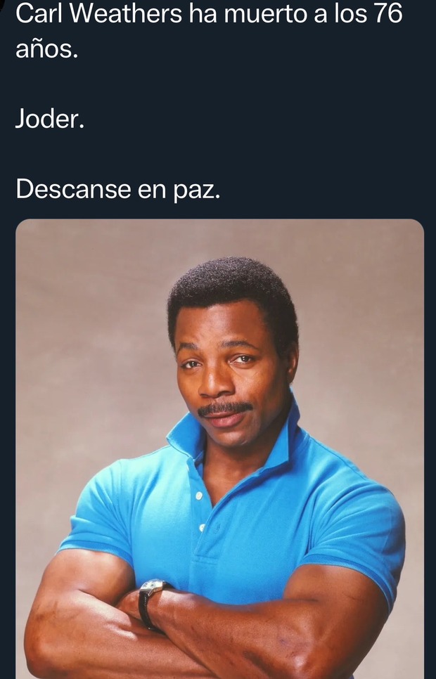 Ha muerto Carl Weathers