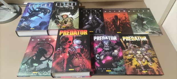 Mi coleccion de historietas de Alien y Predator