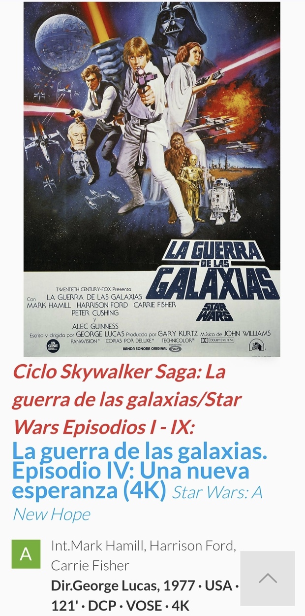 Esta noche tocara volver a verla pero a 4K