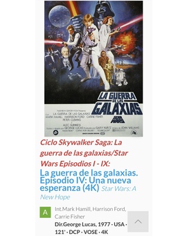 Esta noche tocara volver a verla pero a 4K