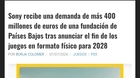 Sony recibe una demanda de más 400 millones tras anunciar el fin de los juegos en formato físico Sony-recibe-una-demanda-de-mas-400-millones-tras-anunciar-el-fin-de-los-juegos-en-formato-fisico-c_s