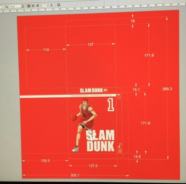 Primer diseño del pack de Slam dunk