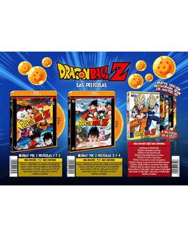 Portadas de las primeras peliculas de Dragon ball en Bluray