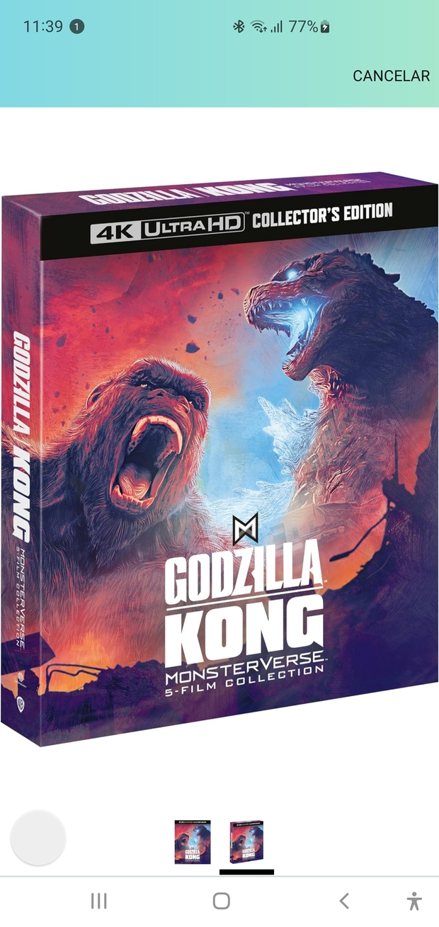 Godzilla x Kong Monsterverse - Ultra HD - Digipack (Importación)