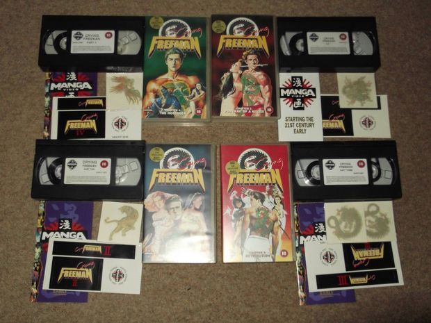 UK Crying Freeman VHS inéditas en España