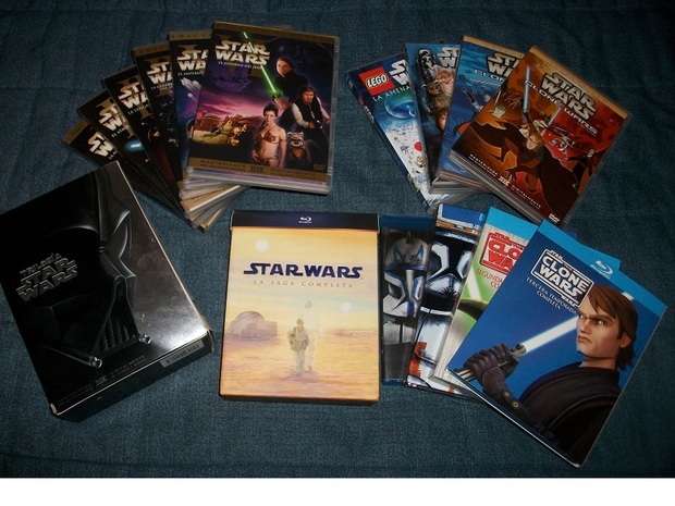 Colección Star Wars Blu-Ray y DVD