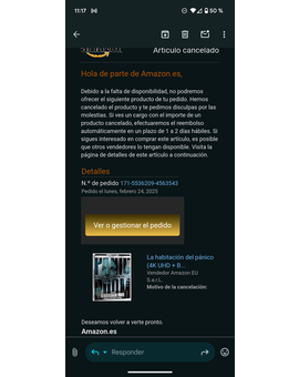 Amazon me ha hecho con PANIC ROOM 4K la misma de SE7EN