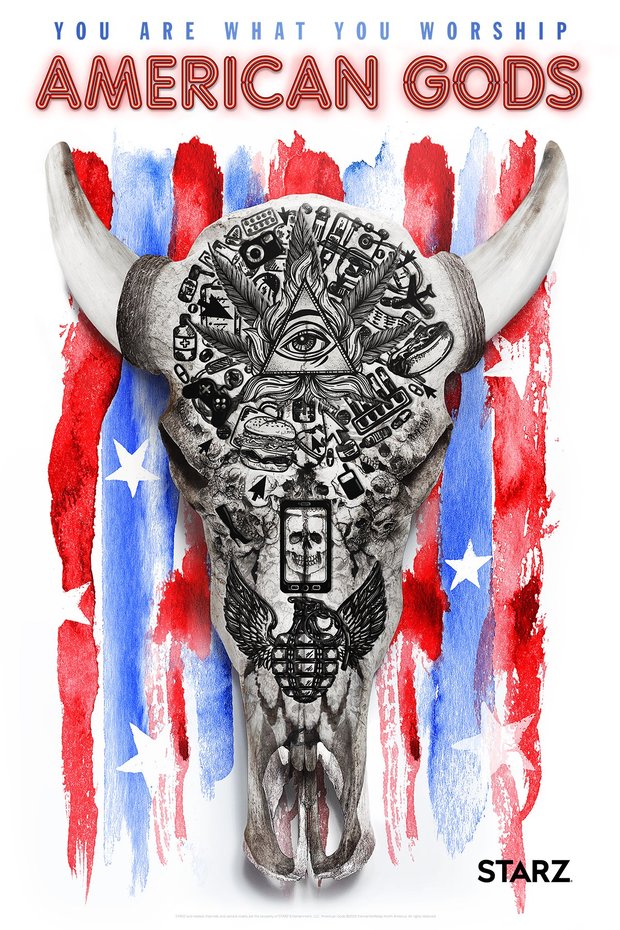 Poster de 'American Gods' de Neil Gaiman