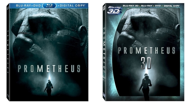 Portadas del Blu-ray USA de 'Prometheus'.