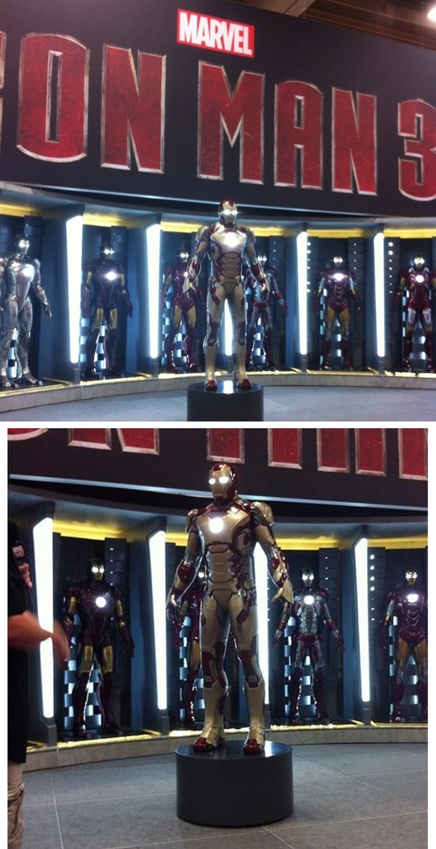 Nueva armadura de 'Iron Man 3' en la Comic-Con.
