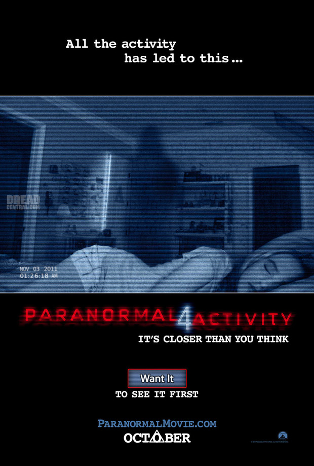 Primer Tráiler de 'Paranormal Activity 4'.