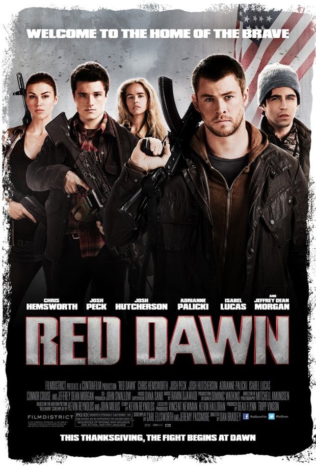 Revelado el póster del remake de 'Red Dawn' ('Amanecer Rojo').