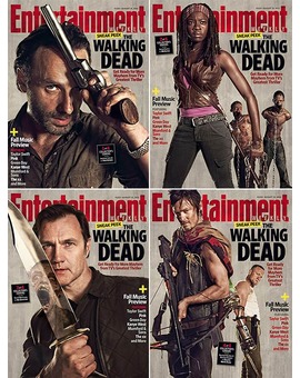 Portadas de la revista EW, dedicada a la nueva temporada de 'The Walking Dead'.