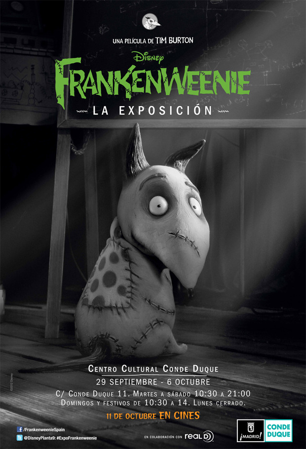 'Frankenweenie: La Exposición' ahora en Madrid.