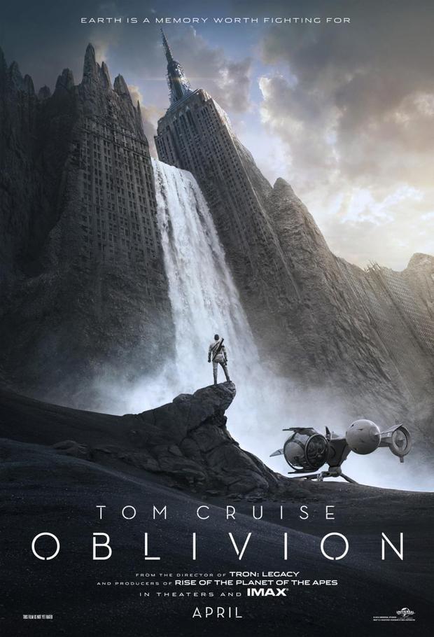 Primer Póster de 'Oblivion' con Tom Cruise.